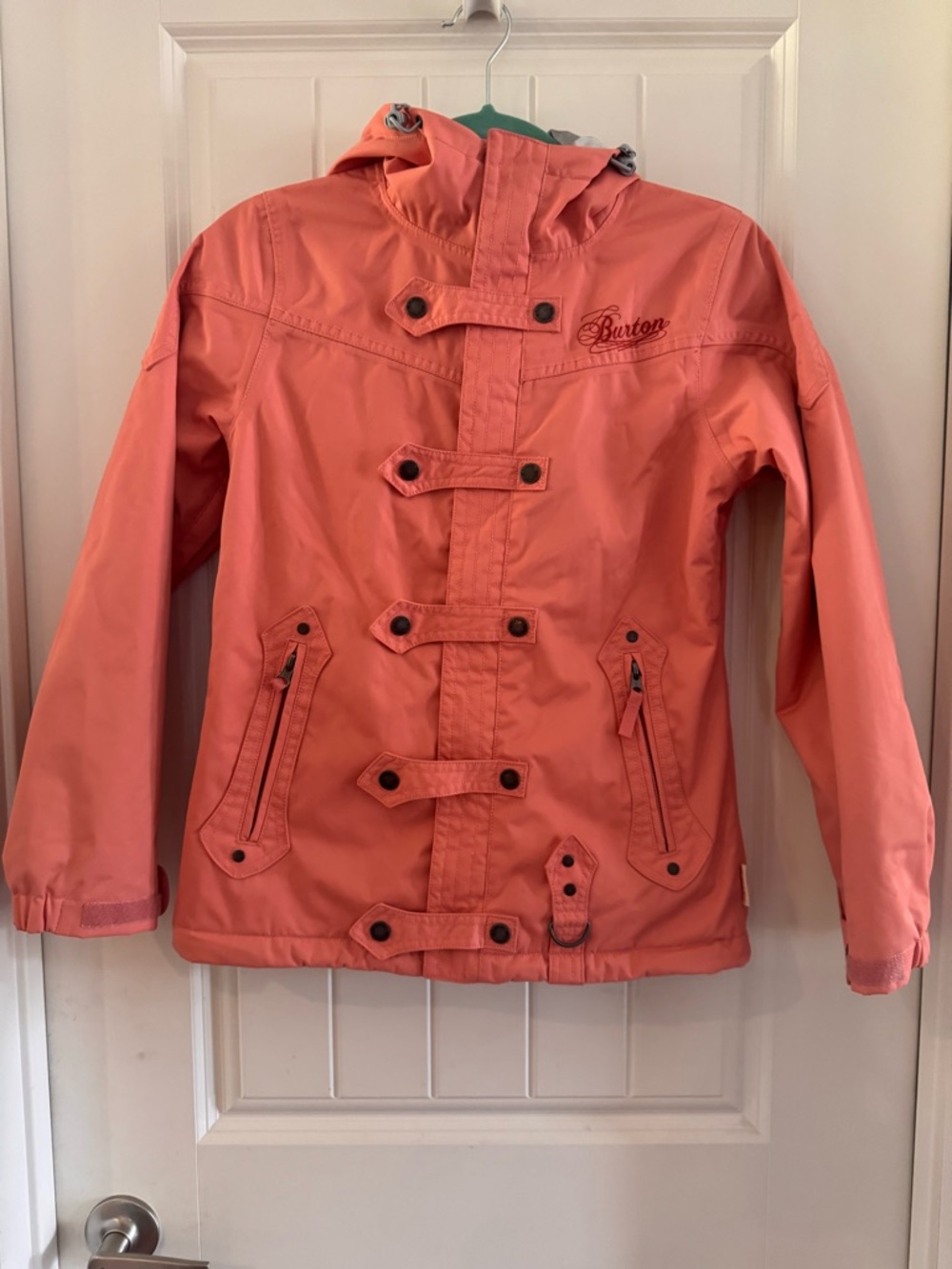 Burton Coral Pink‎ Hooded Snowboarding Ski jacket Women's XS